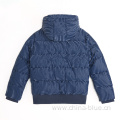 Fake down padding warm winter boys jacket